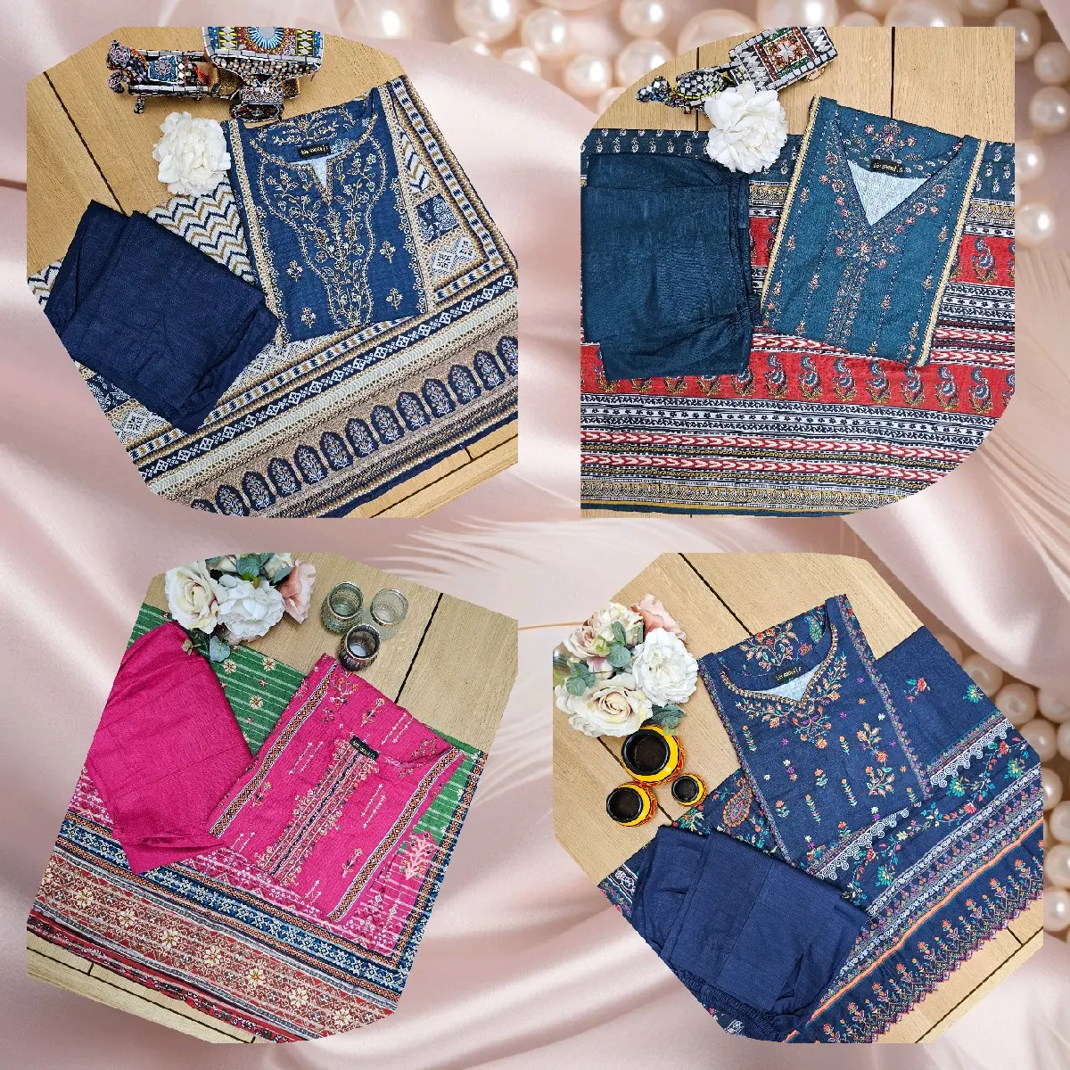 Bin saeed Embroidered Khaddar Collection With Embroidereddupatta (Small Medium Large XL XXL)