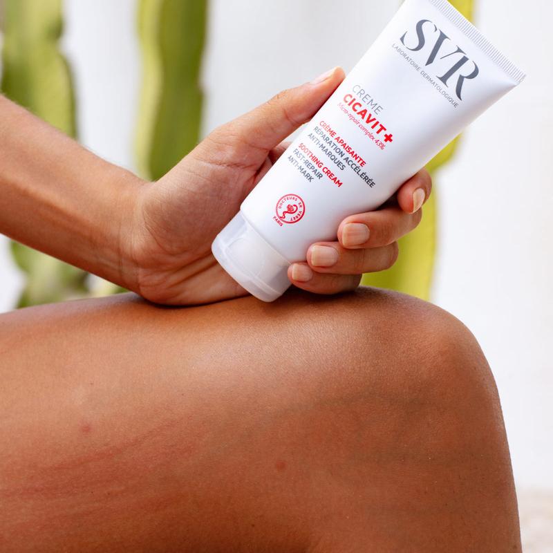 SVR CICAVIT+ Skin-Healing Accelerator Cream for Repairing 7X Faster - Damaged, Sensitised, Wounded, Redness, Post-Operative Skin, Tattoos, Grazes, Cuts, Scars, Moles, Sunburn, Nappy Rash, Chicken Pox. Suitable For Sensitive Skin - 40ml 2