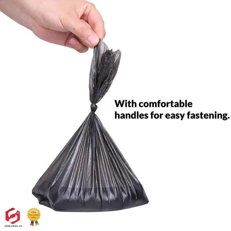 90 Poo Bags for Dog Waste, Extra Thick Strong 100% Leak Proof Dog Poo Bags Black 2