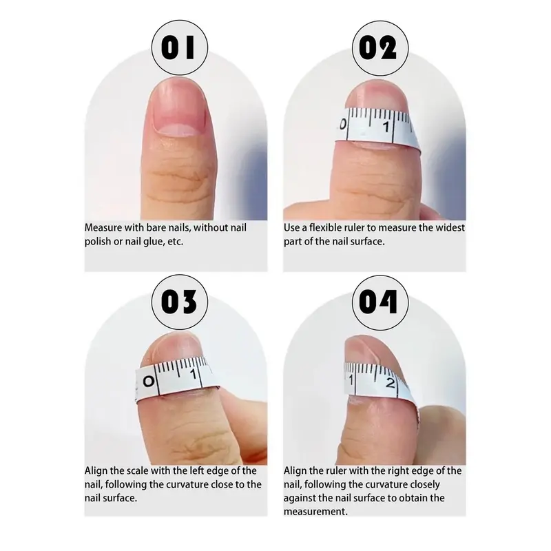 Monalychee Angel Whisper Press On Nails - Nail Art for Nail Care - Nail Polish 8