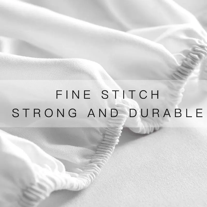 Extra Deep 30cm Fitted Sheet 100% Cotton 200TC Plain Dyed Sheets - Hypoallergenic, Wrinkle, Fade and Stain Resistant Deep Pocket Fitted Bed Sheets Available in All UK Sizes. 4