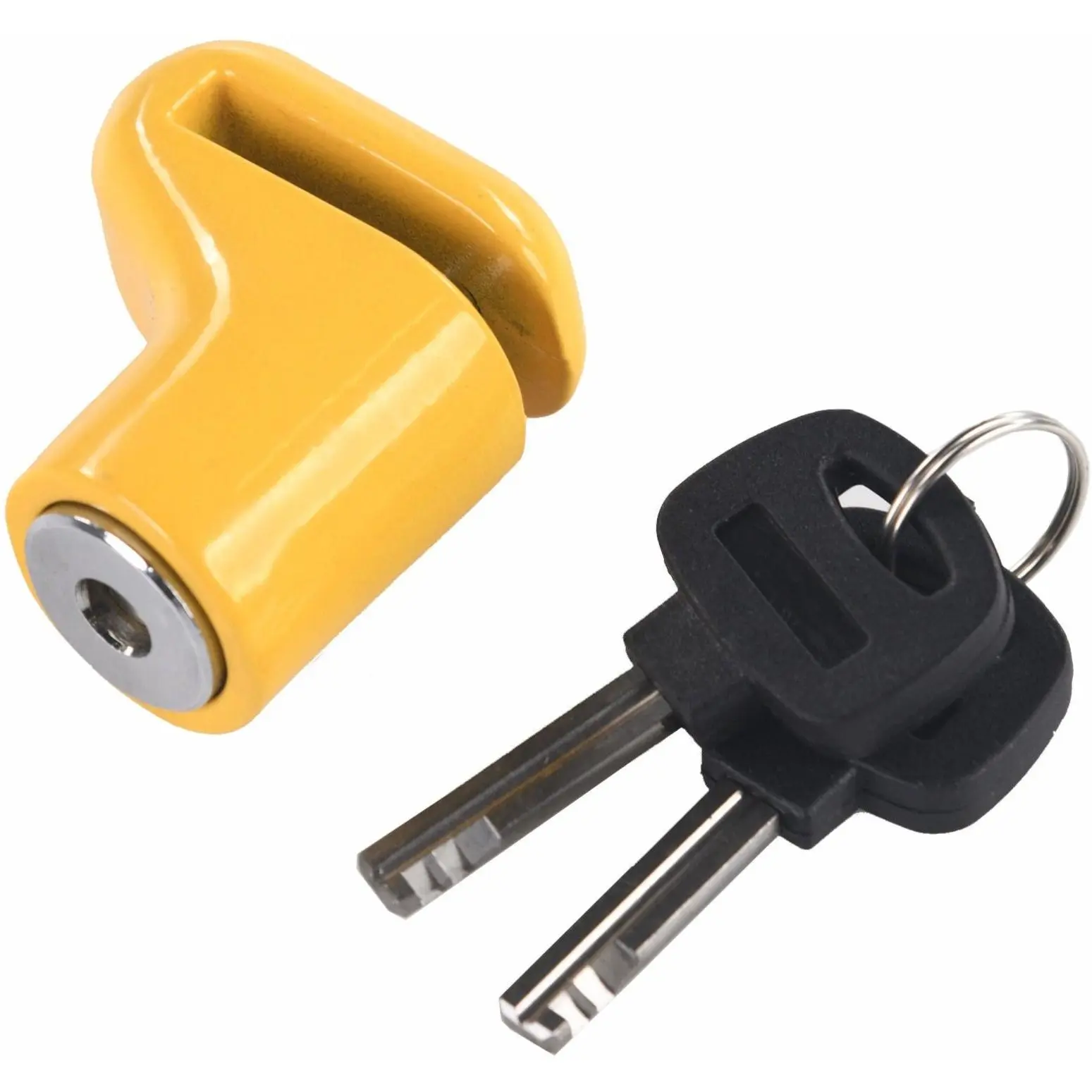 Mammoth Micro Yellow Motorcycle Disc Lock With 6mm Pin