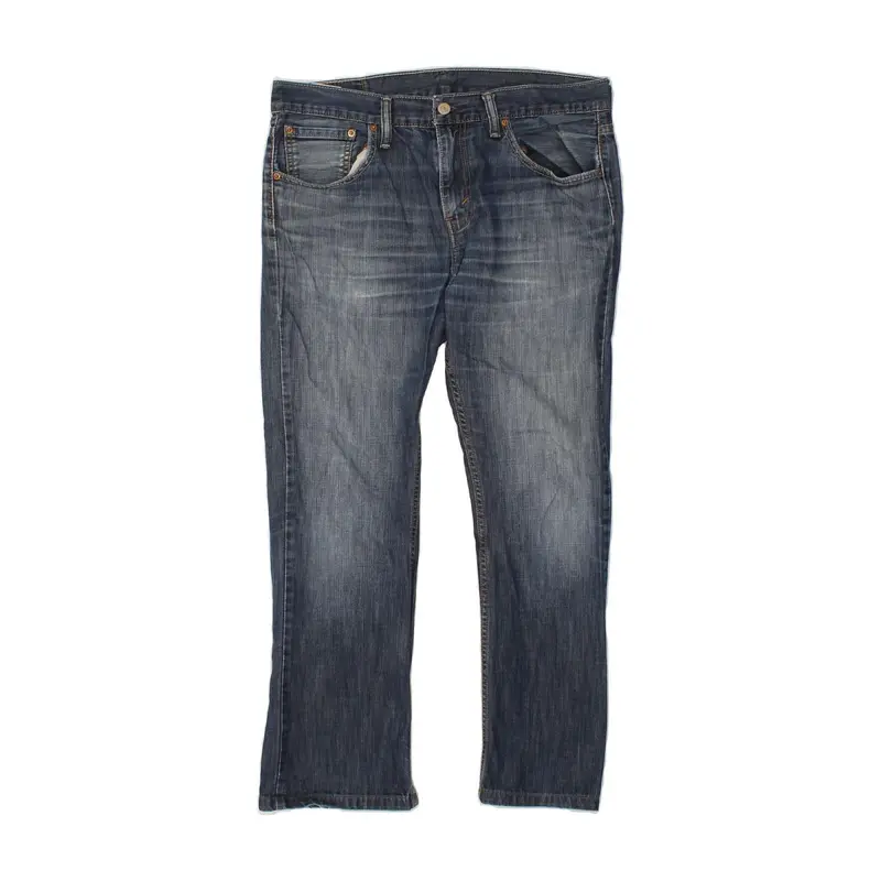 Pre-Owned Vintage LEVI'S Mens 527 Slim Bootcut Jeans W32 L27 Navy Blue Cotton 1