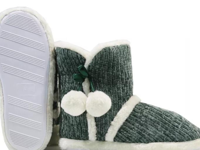 Ladies Dunlop Memory Foam Slippers Winter Fur Slip-On Warm Winter Booties Size Girl Women Shoe Footwear 4
