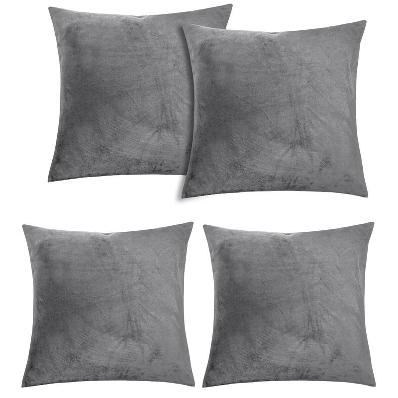 Luxury Crushed Velvet Cushion Cover Only pack of 2 - Colorful & Soft Pillow Shams for Elegant Home & Sofa Decor 4