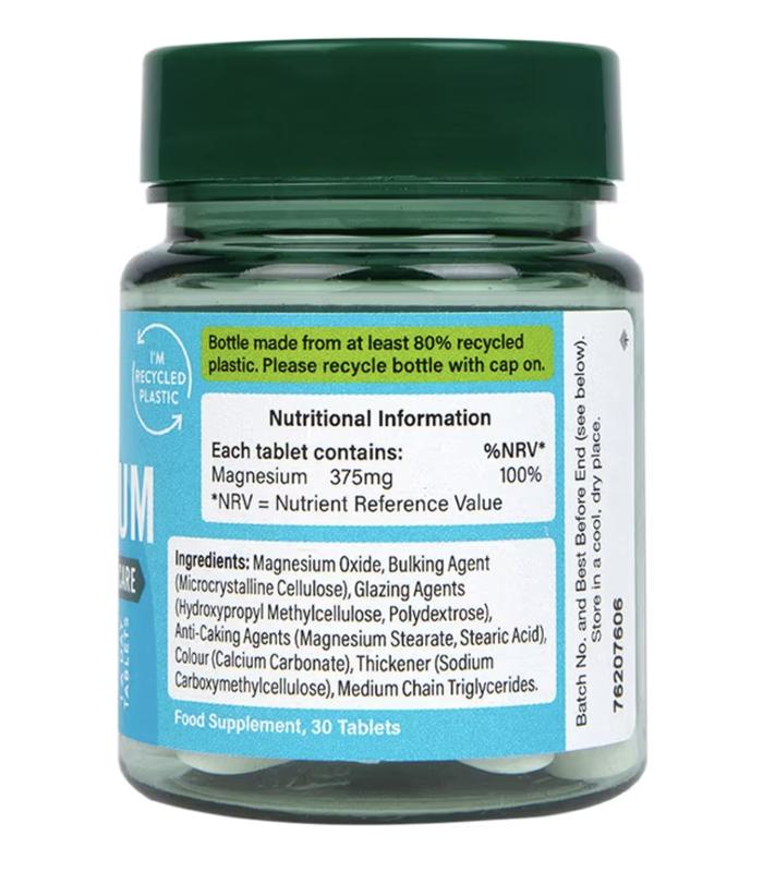 Holland & Barrett Magnesium 375mg 30 Tablets 2