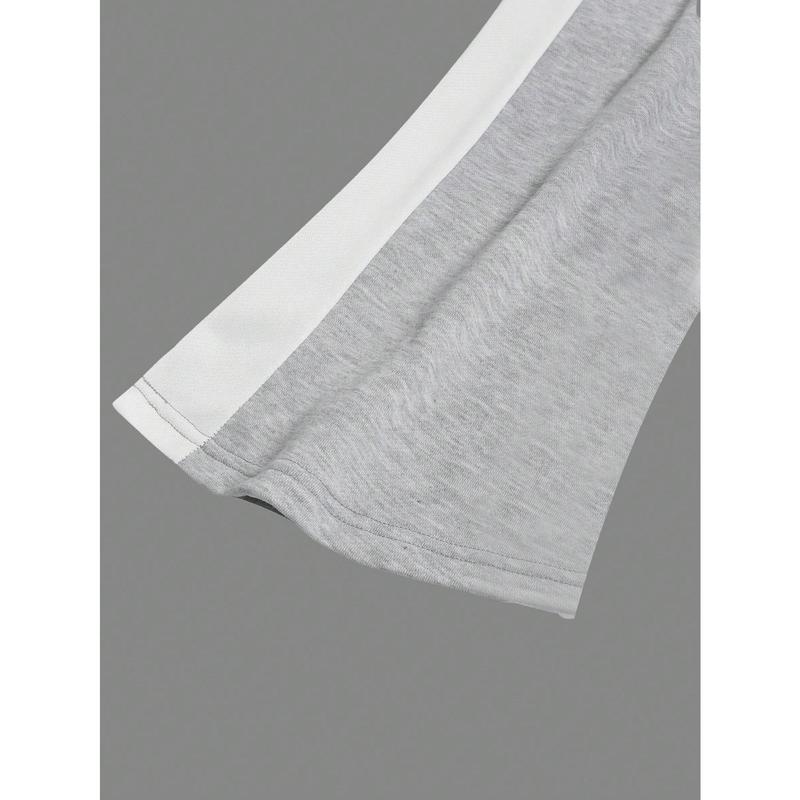 Manfinity EMRG Men's Fashion Casual Drawstring Sweatpants With Side Striped Contrast Design Fabric Menswear 4