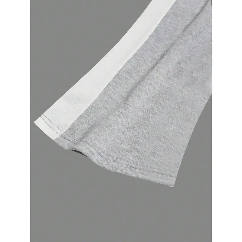 Manfinity EMRG Men's Fashion Casual Drawstring Sweatpants With Side Striped Contrast Design Fabric Menswear 4