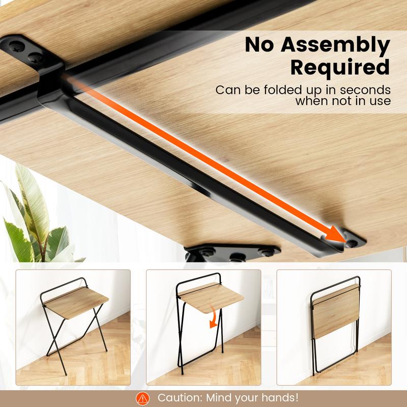 DORTALA Folding Computer Desk No-Assembly Simple PC Laptop Table 1