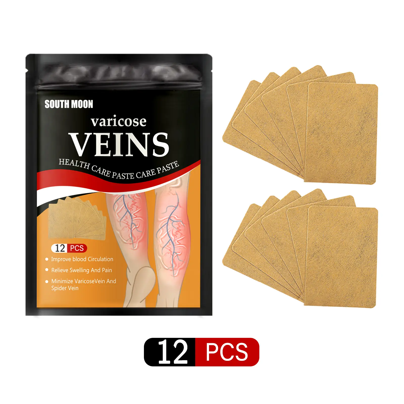 South Moon Foot Vein Patch Cold Compression Vein Patch for Varicose Veins