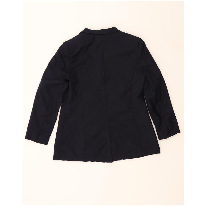 Pre-Owned Vintage TOMMY HILFIGER Womens 2 Button Blazer Jacket UK 10 Small Navy Blue 2