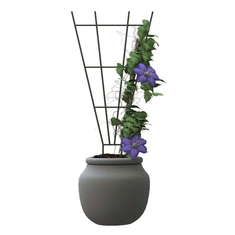 Green Fan Pot Trellis for Home Garden and Plant Display - Perfect for Displaying Your Plants 2