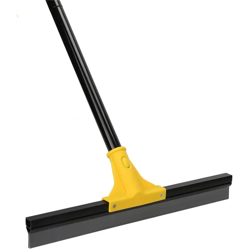 Heavy Duty Floor Squeegee 45cm, Long Handle 163cm Rubber Broom for Garage, Outdoor, Bathroom, Shower, Glass, Tile, Concrete Cleaning