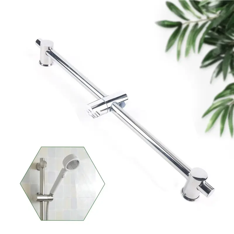 Adjustable 304 Stainless Steel Bathroom Tool 25.98in Sprinkler Lifting Rod Shower Slide Bar 0