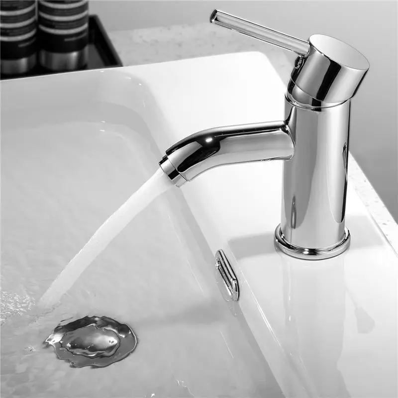 Pop Up Sink Plug Replacement for Washbasin Brass Chrome, Sink Drain Plug Pop Up Waste Plug Basin Plug Click Clack Push Plug Stopper for Bathroom Vanity Sink, 38mm Cap 0