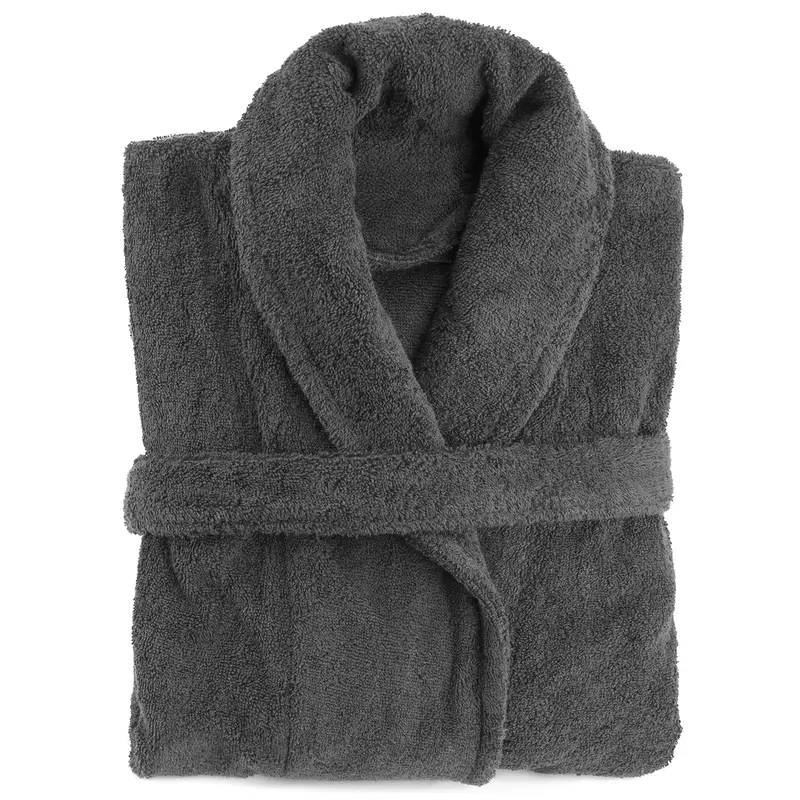 Supreme Unisex Cotton Bath Robe with Soft Collar and Long Sleeves - Highly Absorbent and Quick Drying for Ultimate Comfort - Loungewear, Womenswear Comfortable Gowns Medium Petite Shawl Nightwear 5
