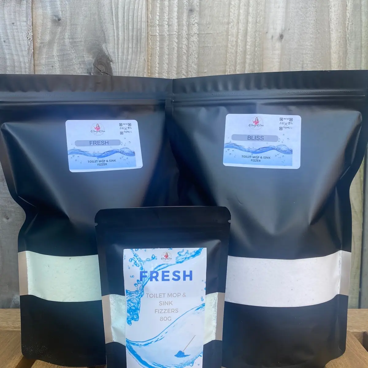Dorys Den -Toilet Mop Sink Fizz Granules Mega 250g or 800g Bag for Effective Cleaning - Fresh or Bliss Scent