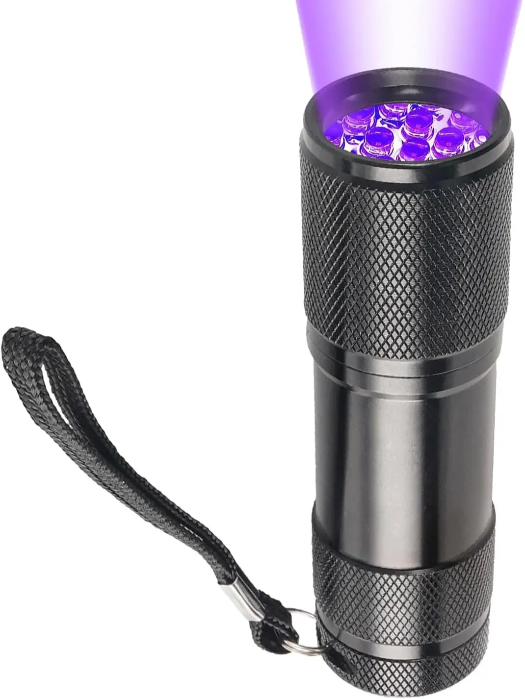 Urine Detectors Torch, 9 LED Small Ultraviolet Flashlight Powerful Blacklight UV Resin Curing Lamp Light Pets Urine Counterfeit Money Find Dry Stains On Carpets Detector, 3AAA Batteries (Not Included) [Energy Class A]