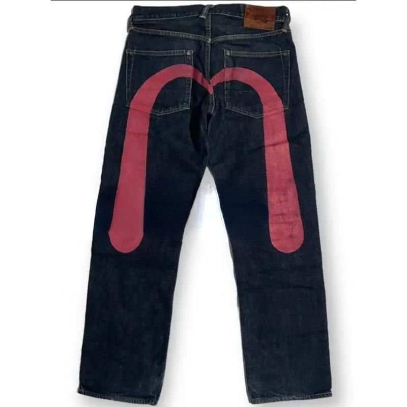 Y2K New Best-Selling Jeans Retro Personalized Print Jeans Women’s Punk Hip Hop Gothic Loose Straight Denims Couple Street wear 7