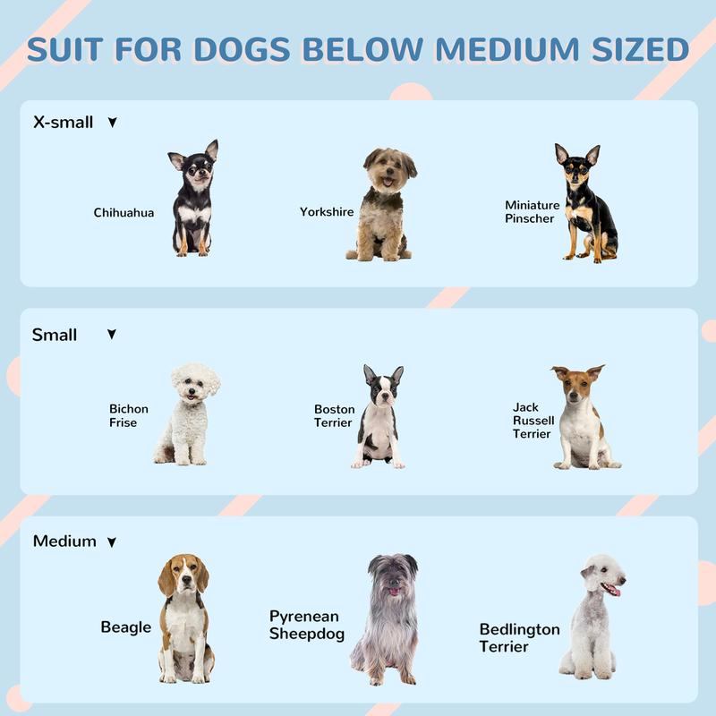 PawHut Plastic Weather-Resistant Dog House, for Indoors and Outdoors, Medium Dogs - White and Blue 6