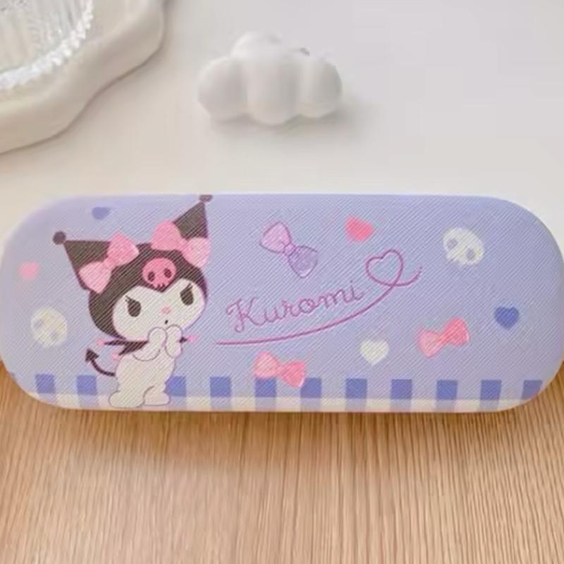 Sanrio Hello Kitty Cinnamoroll Kuromi Glasses Case Myopia Sunglasses / Glasses Storage Box Anime Kawaii Cute Creative Travel Portable Girls 7