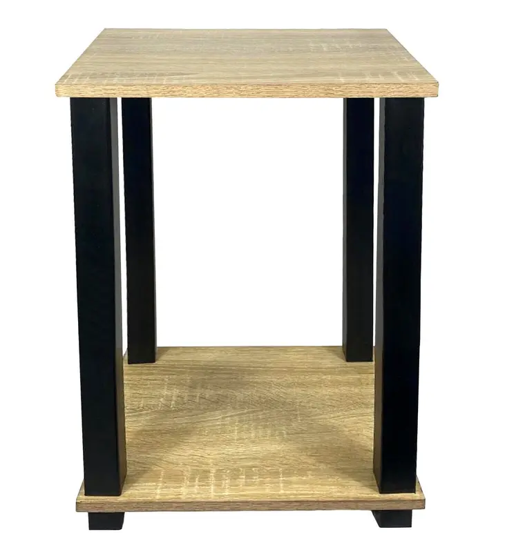 Wooden Top Bedside Side Coffee Table 2 Tier End Table For Bedroom Living room Storage 5