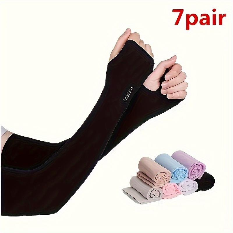 Product Introduction of 7 Pairs,,, Ice, Sunscreen, Sleeves, Ladies, UV Protection, Gloves, Summer, Ice, Sleeves, UV Protection, Breathable, Retractable 7 Colors, Perfect, Matching, Various, Clothing 5