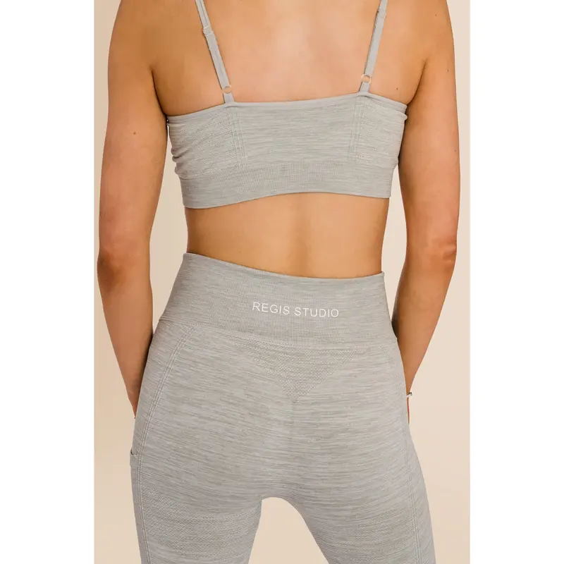 Women's Recycled - Multi-Sport Flex Bra - Grey Comfort Fit Comfortable Adjustable 5