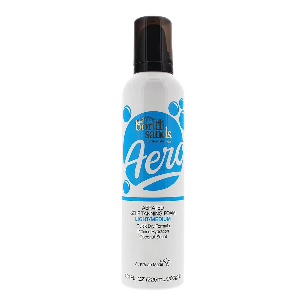 Bondi Sands aero light/medium aerated self tanning foam 225ml Aroma Skincare