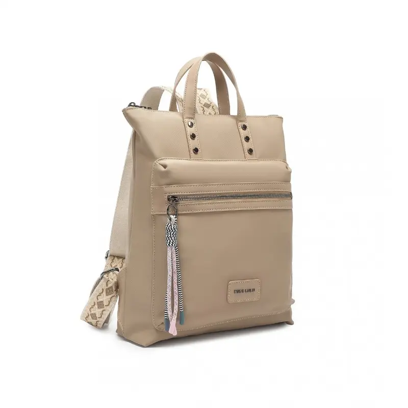 MISS LULU Signature Style Backpack with Unique Details (3 Colours) [35cm*28cm*8cm] 1