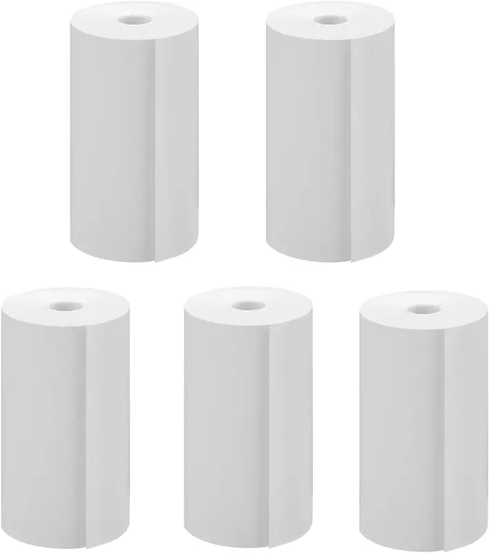 【UK SELLER Delivered with in 48H】Thermal Paper Roll, 5 Rolls Camera Print Paper Non-Adhesive Camera Printer Paper Mini Creator Camera Refill Paper Roll Bill Receipt Printing Paper Rolls for Kids Instant Print Camera 57mm*30mm 8