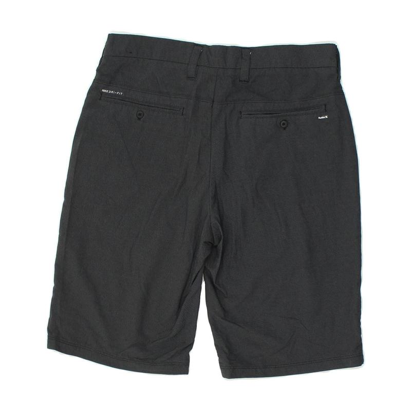 Pre-Owned Vintage HURLEY Mens Chino Shorts W29 Small Grey Nylon 2