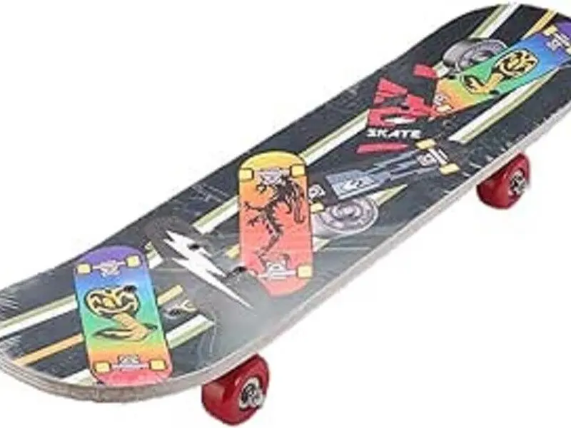 Graffiti Skateboard Wooden Complete for Adults and Kids Double Kick New WOODEN BOARD UK 6