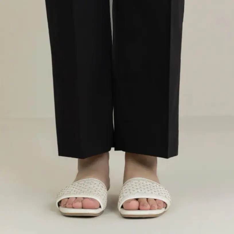 SAPPHIRE CAMBRIC WIDE LEG TROUSER