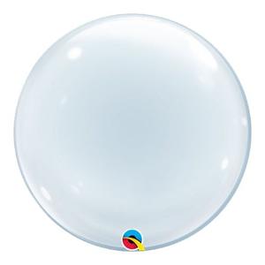 Clear Deco Bubble Helium Qualatex Balloon 61cm / 24 in