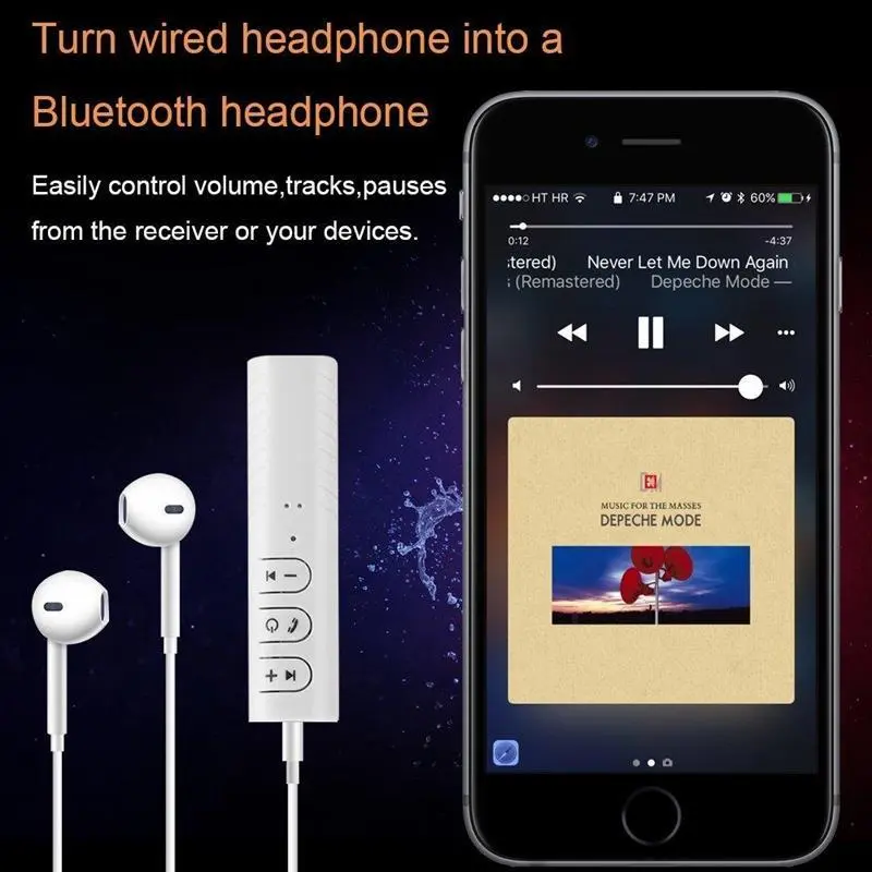 Aux Bluetooth Wireless Adaptor Jack 3.5mm Accessories 8