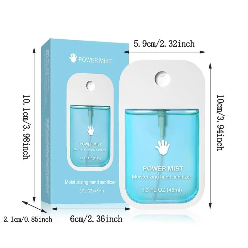 Women's Hydrating Hand Sanitizer Mist: Alcohol-Free, Moisturizing Formula - Perfect for On-the-Go Cleanliness, Available in Single or 6-Pack 3