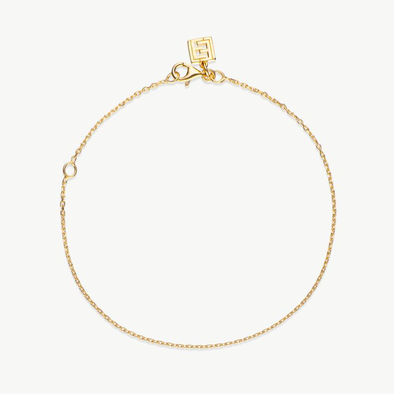 L'ERA Trace Chain Anklet 925 1