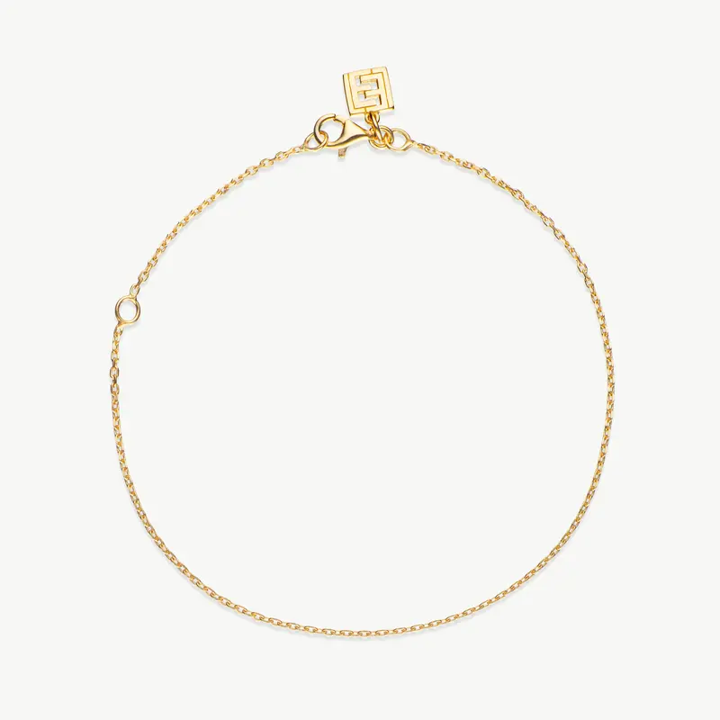 L'ERA Trace Chain Anklet 925 1