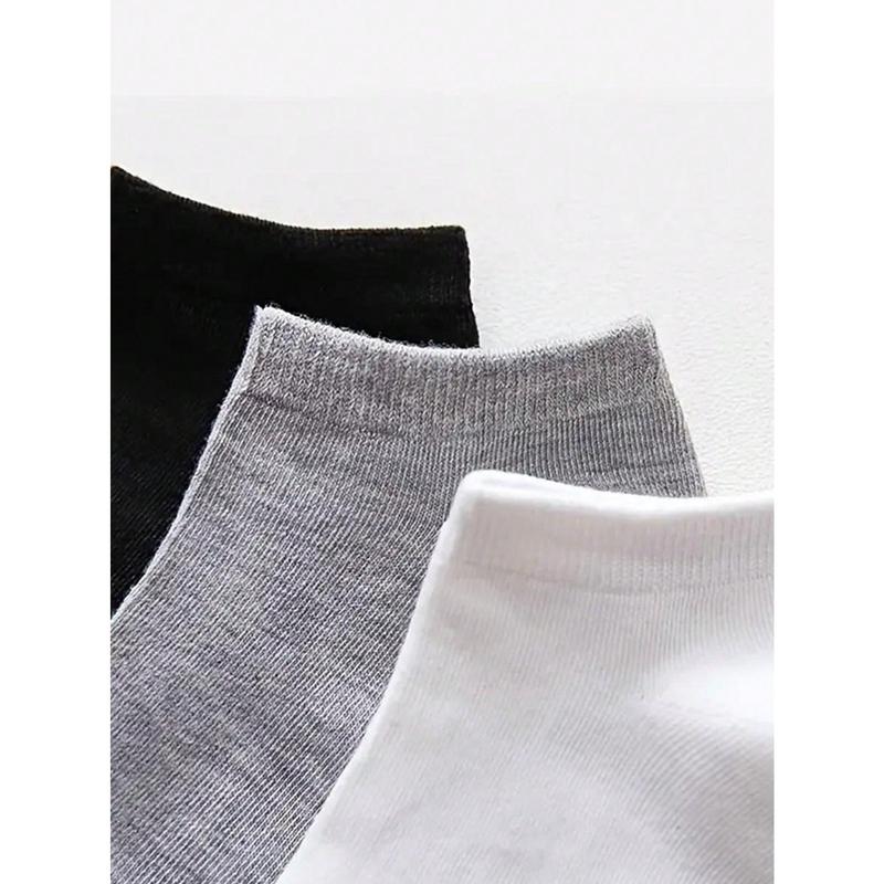 1/5/10/15/20/25/30 Pairs Men Socks Essential Ankle Socks, Soft & Lightweight All-Match Low Cut Ankle Socks, Women's Stockings & Hosiery, Gym Fabric Menswear Day Polyester Stripe Unisex Multicolor 7