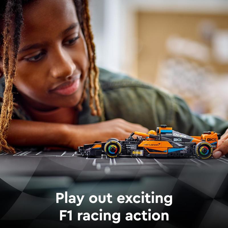LEGO Speed Champions 2023 McLaren Formula 1 Race Car Toy for 9 Plus Year Old Kids, Boys & Girls who Love Independent Play, Buildable Vehicle Model Set, Kids' Bedroom Decoration, Birthday Gift 76919 2