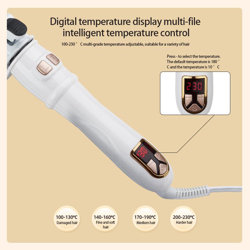 Automatic Rotating Hair Curler Electric Heated Hair Curling Iron Professional Hair Styling Tool for Home and Salon Use Perfect for Beach Waves and Hairdressing Gifts Durable Comfort 1