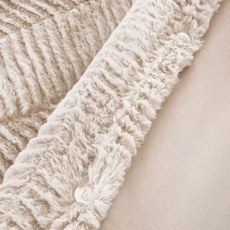 Silent night faux fur duvet set *Soft touch *Fleecy feel *No ironing *Cosy *Teddy bedding double 7