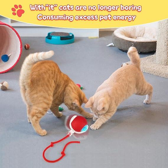 Product Introduction of Smart Cat Ball Toys Automatic Rolling Ball Electric Cat Toy Interactive Cat DogK 3