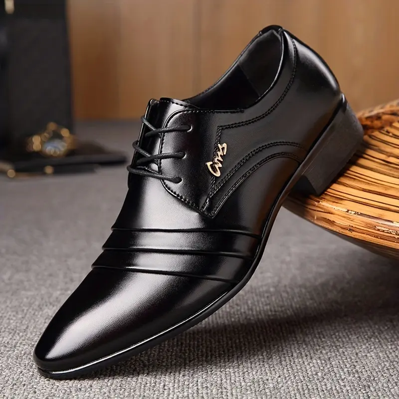 Plus Size Mens Derby Shoes - Timeless Vintage Style with Ultra-Comfort & Anti-Slip Grip - Secure Lace-Up Formal Shoes for Outdoor Adventures - Durable Rubber Sole - Designed for Big & Tall Gentlemen 2