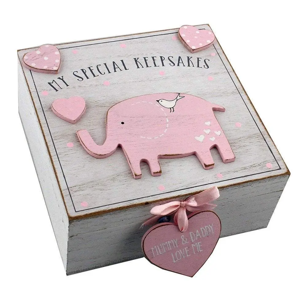 Baby Girl Wooden My Special Keepsakes Box