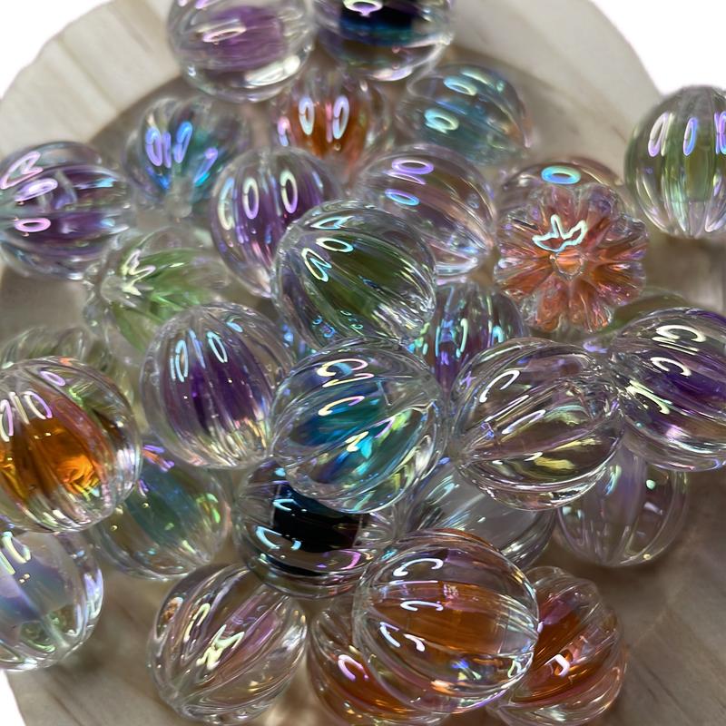 (A8) 5 pack of mixed pumpkin beads 2