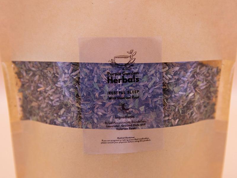 Purple Garden Herbals Rest Easy: Taster Pack of Two Herbal Blends - 8g Loose Leaf Pouches 1