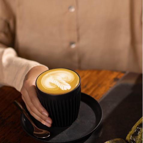 HUSKEE Coffee Cup with Lid 12 oz Natural Reusable coffee mug Tumbler For Car Home Office work Gym Travel Beverage Bottle Disposable Drinkware Portable 5