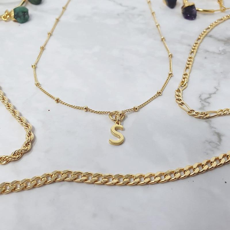 18ct Gold Plated Initial Pendant Charms 7